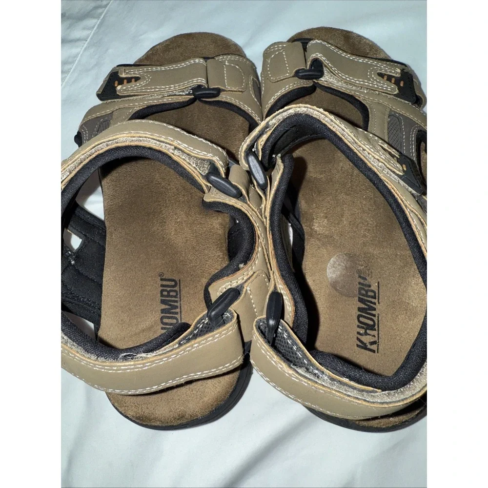 Men's Size 7 M Khombu‎ Outdoor Sandals Brown 120154  Noah Comfort Adjustable